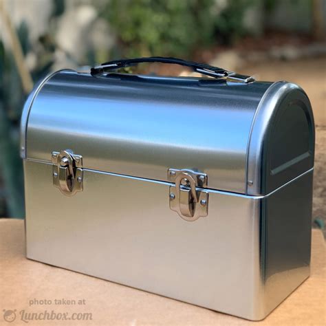 domed steel lunch box|Plain Metal Lunch Boxes – Lunchbox.com.